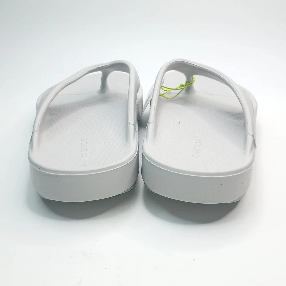 OOFOS OOriginal Sandal Men 11 Women 13 Moonstone Grey Recovery Flip Flop